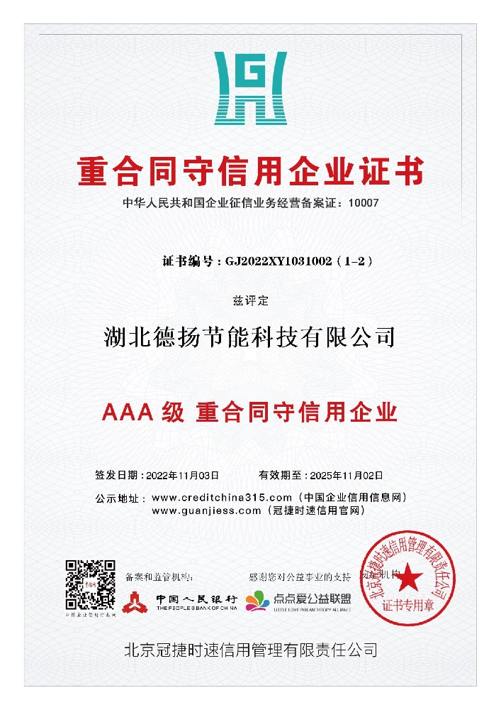重合同守信用企業